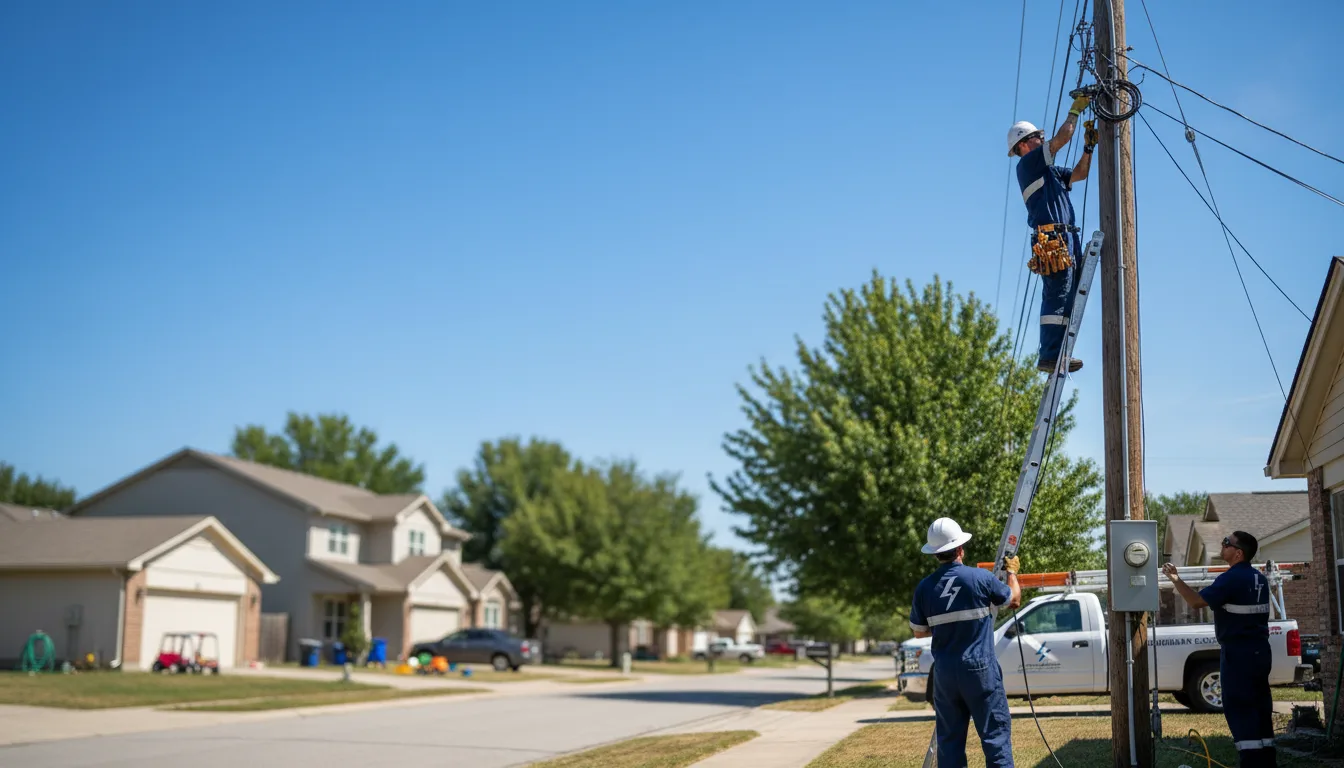 Residential electrician providing installation services in La Grange, KY
